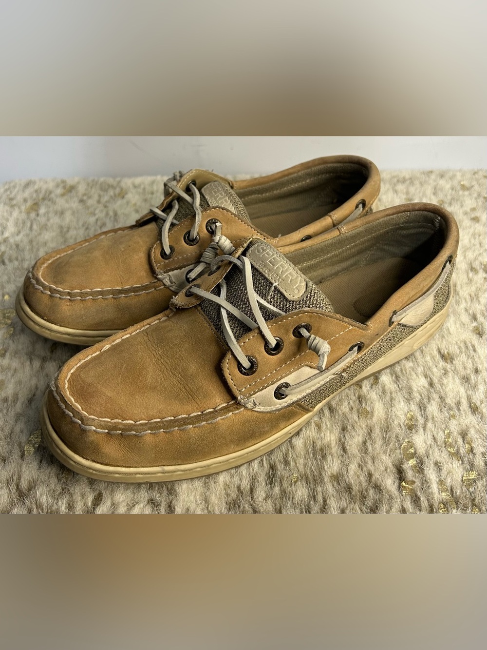 5 for $25🔥Sperry Top-Sider Tan Boat Shoes Women Size 9